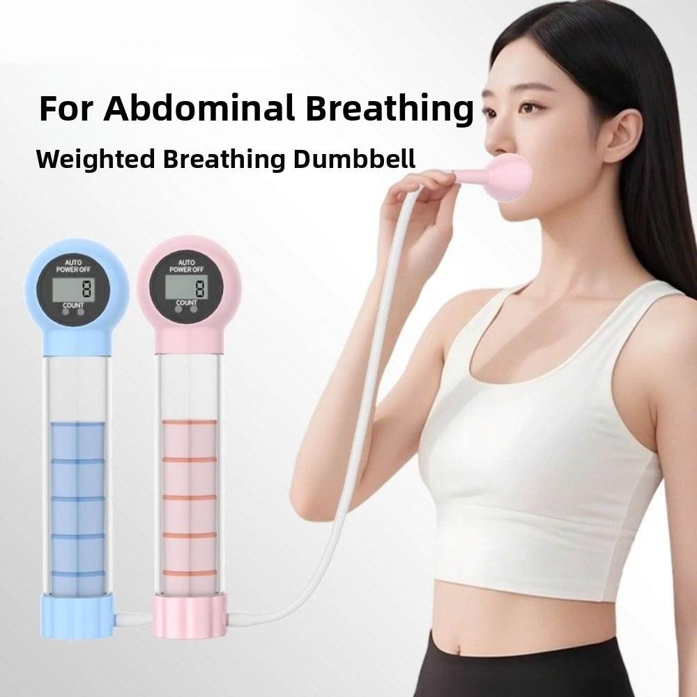 With Counter Abdominal Muscle Trainer Digital Display Deep Breathing Dumbbell  Home Fitness