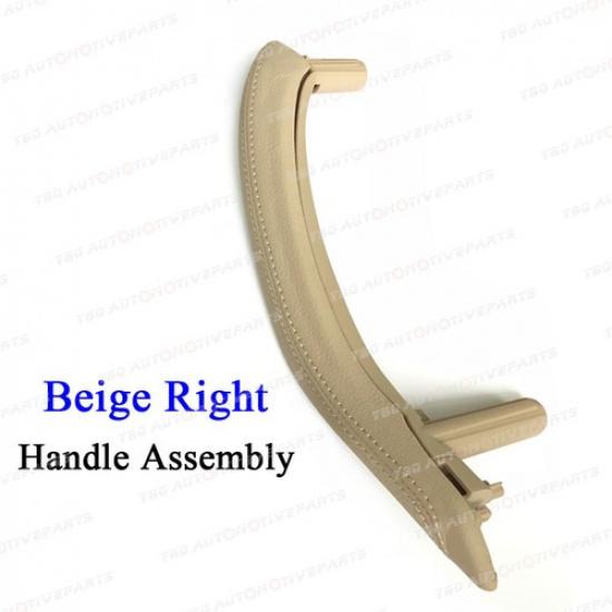Door Pull Handle Cover with Leather Assembly For BMW X5 X6 F15 F16 2014 -2018