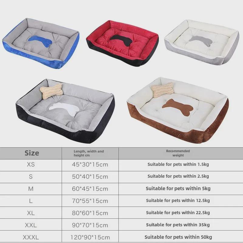Haustierbett für Hunde und Katzen – warme Vier-Jahreszeiten-Matte für Golden Retriever und Teddy