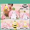 Strawberry Bee Rabbit Plush Toy Transformable Doll For Girls
