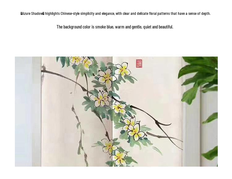 Round Chinese Ceramic Vase: Floral Art for Living Room & Hallway Decor, Ideal for Hydroponics & Silk Flowers