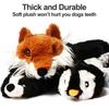Durable  Plush Dog Toy with Squeakers and Crinkle Funny Simulated Animal Squeaky Chew Toy for Interactive