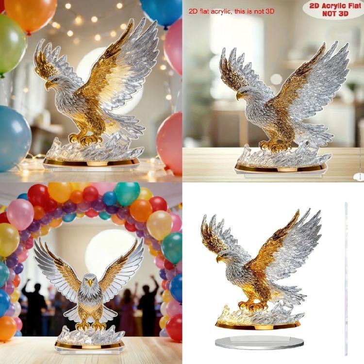 2D-Acryl-Glede-Statuen, Tischdekorationen, Tierfiguren, Skulpturen, Tischornamente für Zuhause und Büro