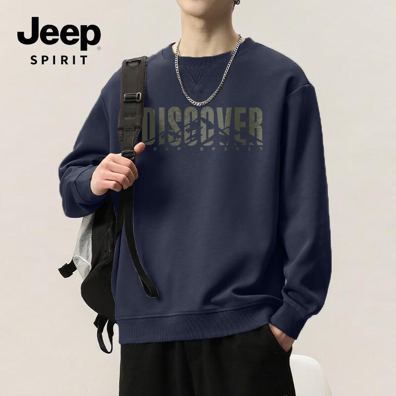 

JEEP SPIRIT Men s Retro Crewneck Long Sleeve Sweatshirt 3XL