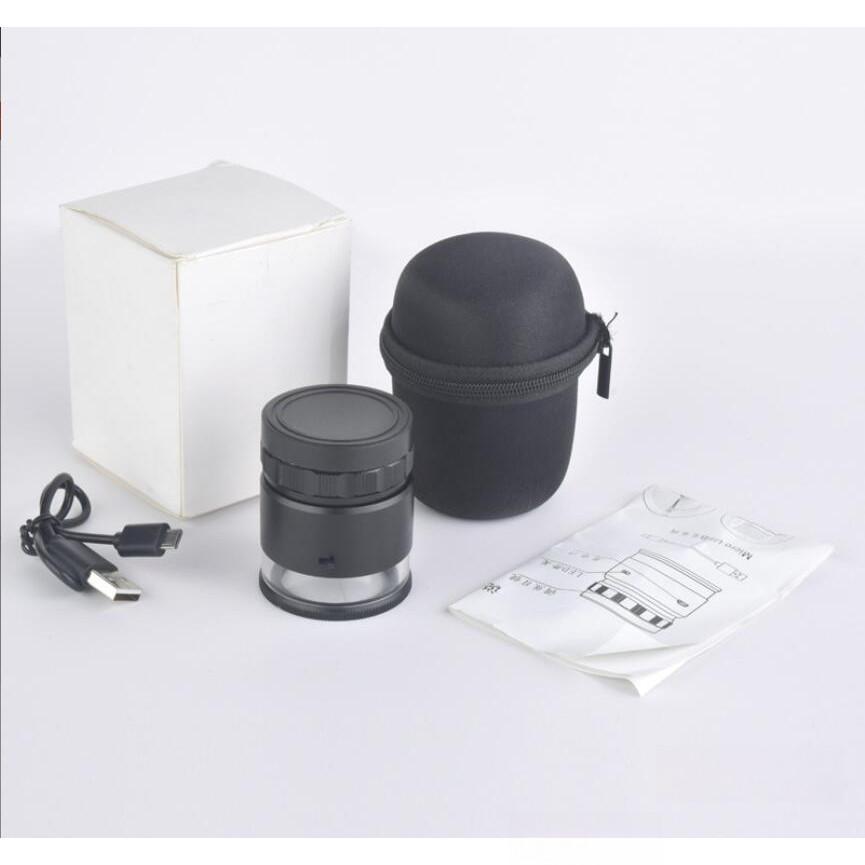 10-fache HD-Zylinderlupe mit Licht, verschiedene Messskalen, tragbar, USB-Ladefunktion, optische Lupe