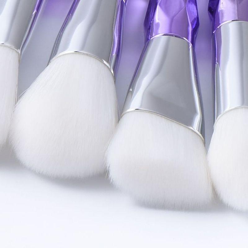 Stroke of Beauty - Set of 12: Diamond Cut Handle Makeup Brush