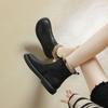 Women's Waterproof Leather Ankle Boots - Lambswool Lined Winter Snow Boots