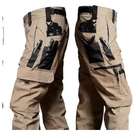 New Tactical Work Pants Men Outdoor Cargo Trousers Multi-pocket Waterproof Pant Autumn Spring Outdoor Workwear Hiking Trousers