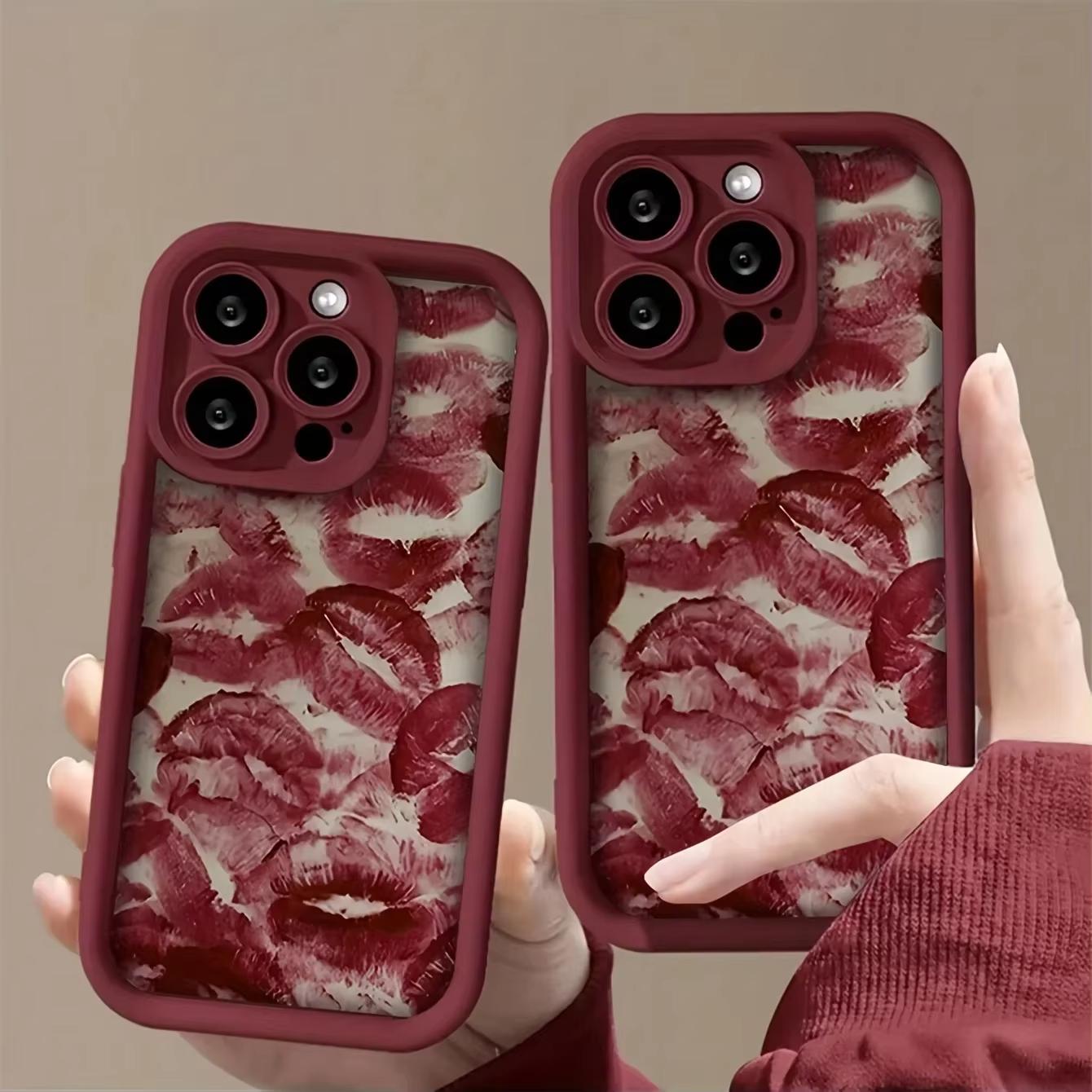 

Sexy Red Lips Soft Color Phone Case for Xiaomi Redmi Note 14 13 12 11 Pro Plus 4G 5G 12S 11S 10S 10 9 9S 8 14C 13C Cover Redmi Note 14 Pro 4G