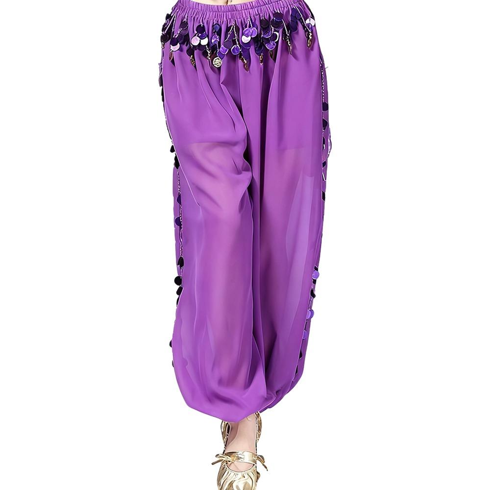 Sequin Belly Dance Pants Tassel Loose Pants Fashion Bloomers  Dance