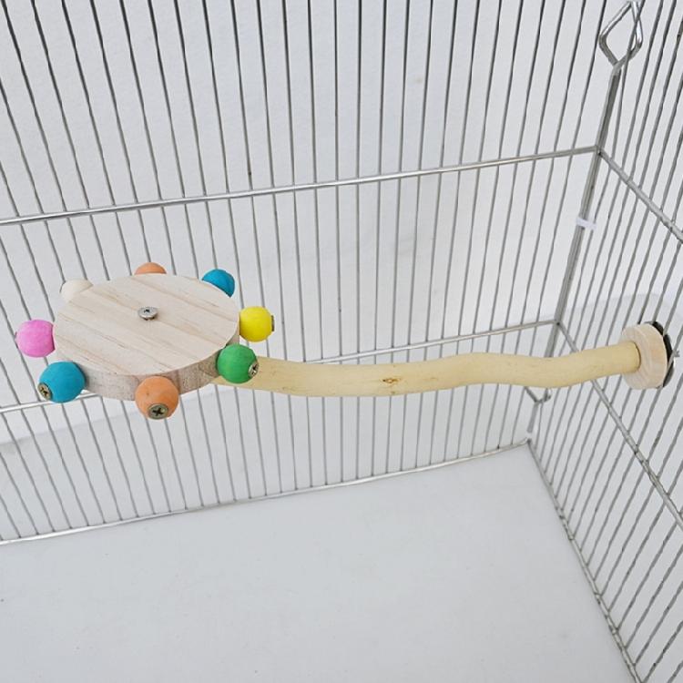 Multifunktionaler Papageienständer Schleifkratzer Spielzeug für Sittiche Wellensittiche