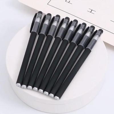Juego de 20 bolígrafos de gel negros con punta de 0,5 mm para una escritura suave