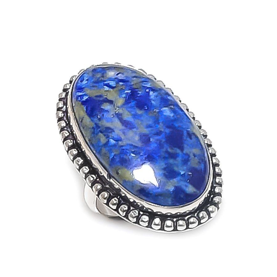 

Lapis Lazuli Gemstone 925 Sterling Silver Jewelry Ring Size 5