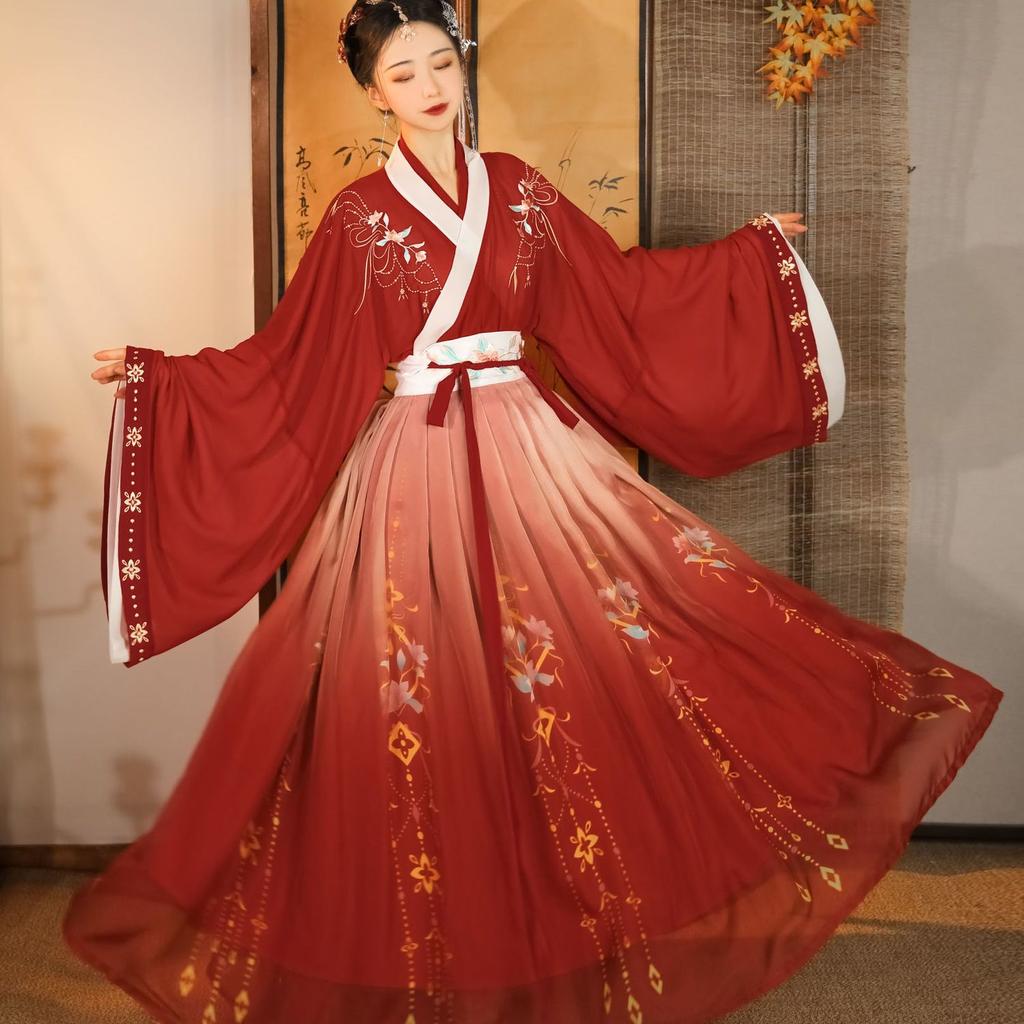Chinese Traditional Hanfu Costume Woman Ancient Dress Oriental Princess Dress Lady Dance Wear Lady Chinese Ancient Clothes Dress Elegant Clothes