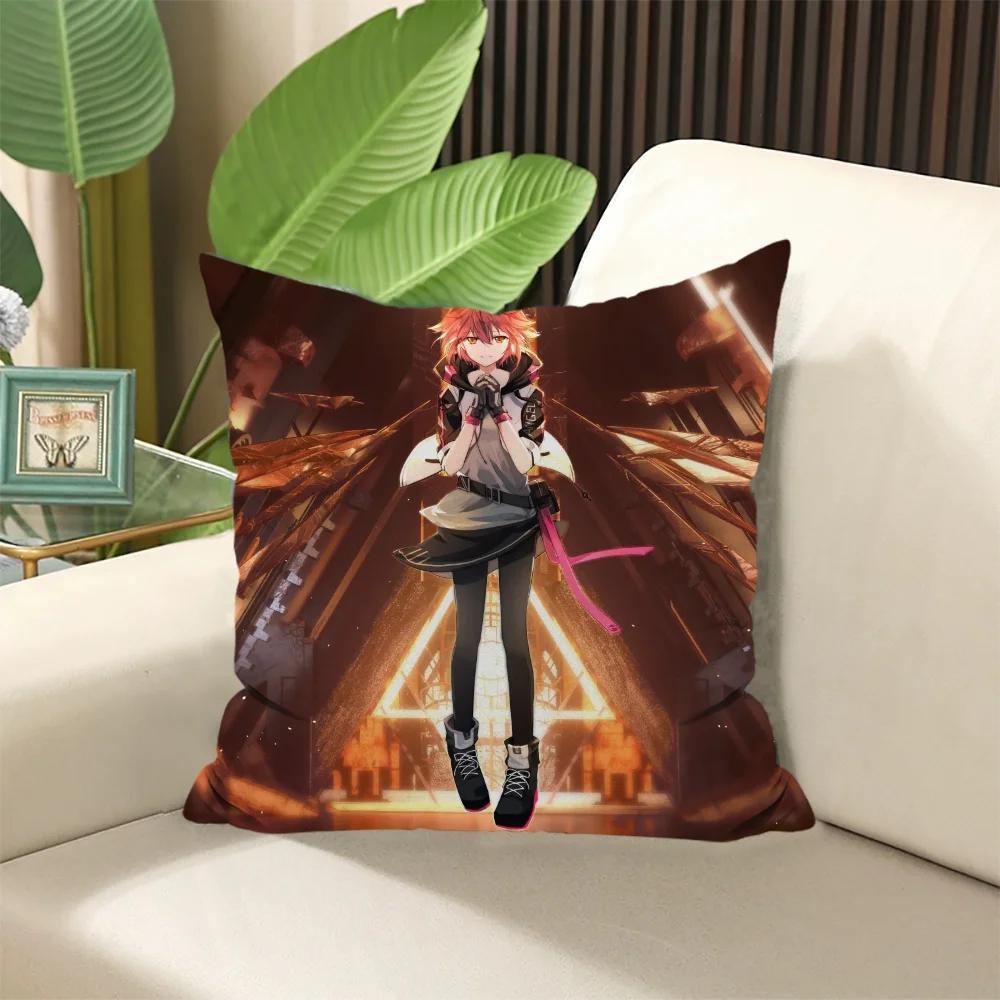 Arknights Decorative Pillows for Sofa Elegant Room Cushions Covers Cushion Cover  ×  Pillow Cases × Stuffed Sleep Home