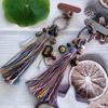 Handmade Tibetan-Style Tassel Phone Charm and Bag Pendant