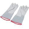1 Pair 36cm Antifreeze Gloves Thickened Cowhide Low Temperature Protective Gloves for Liquid Nitroge