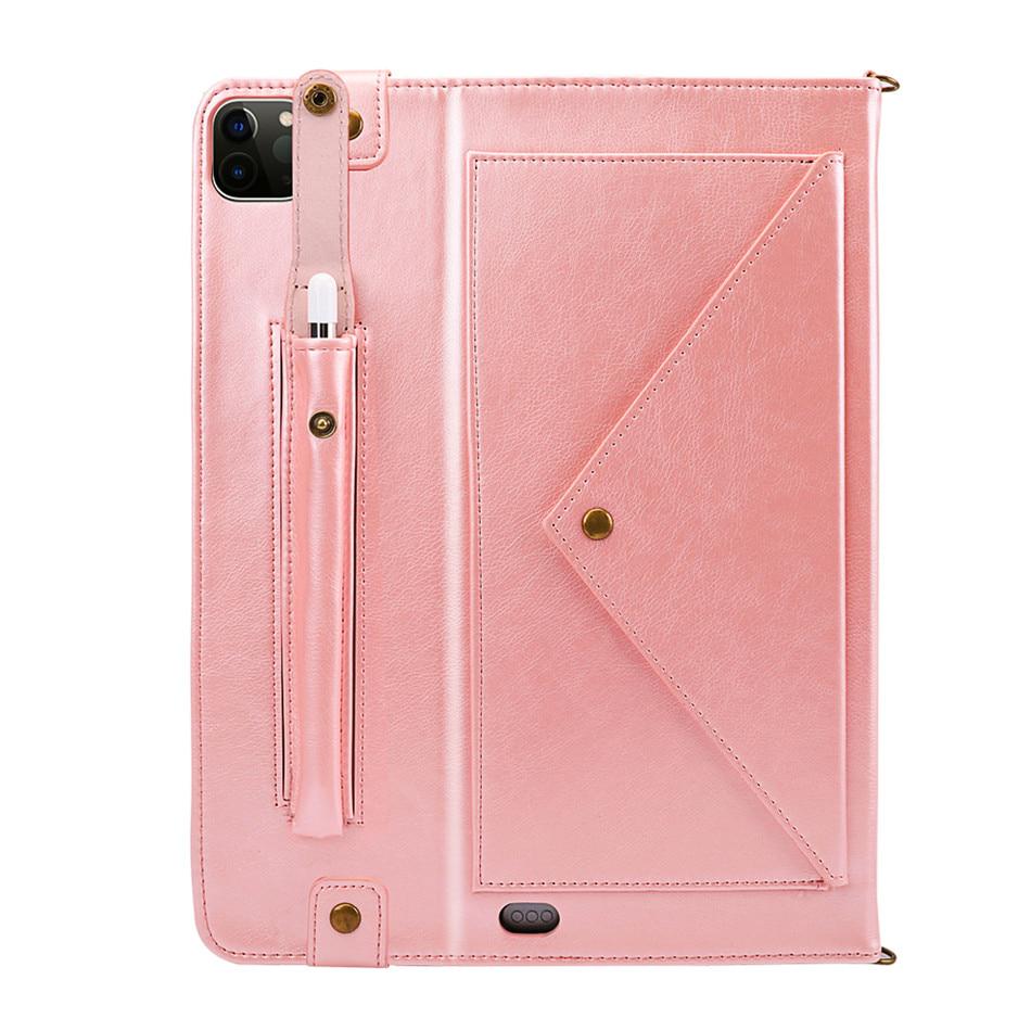 Hülle Für IPad Pro 11 Zoll (2020-2022) - PU Leder Folio Case Mit Stifthalter, Kartenfächern & Standfunktion