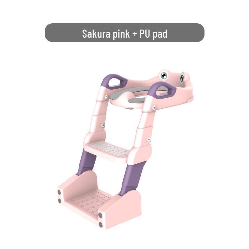 Children's Adjustable Toilet Seat with Stairs for Boys and Girls