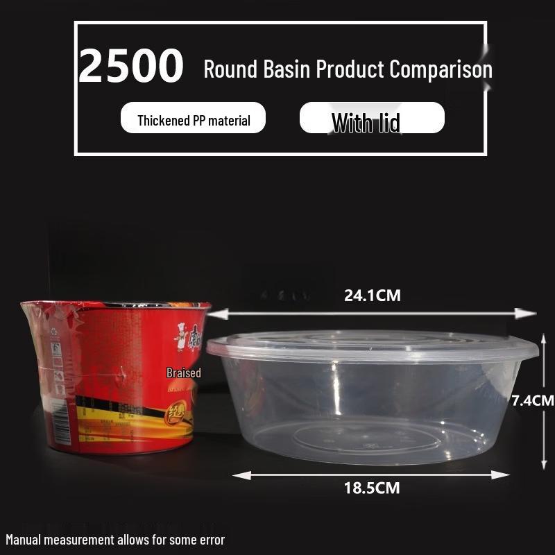 Lantuan Disposable Plastic Round Bowls