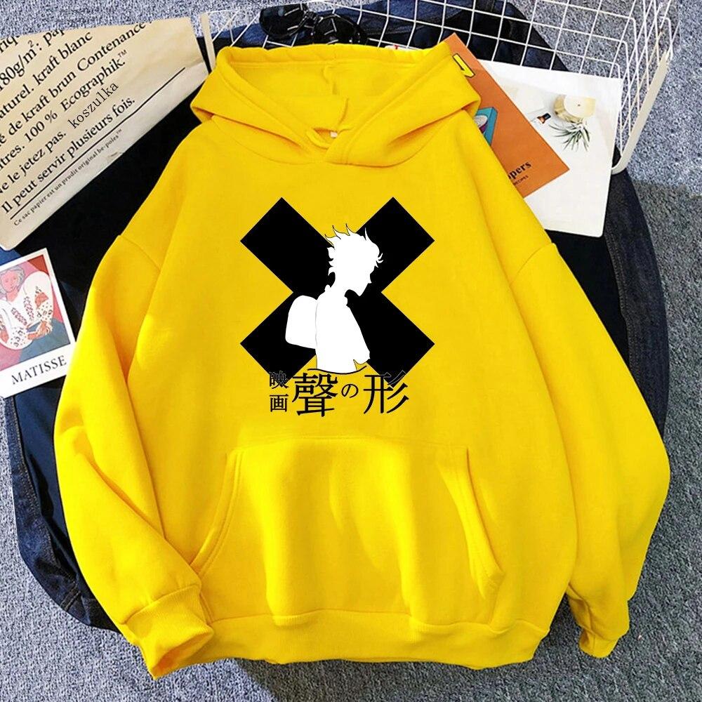 Anime A Silent Voice Hoodies Spring/Autumn Women/men Sweatshirt Koe No Katachi Hoodie Kawaii Clothing Unisex Sudaderas Warm Tops Unisex