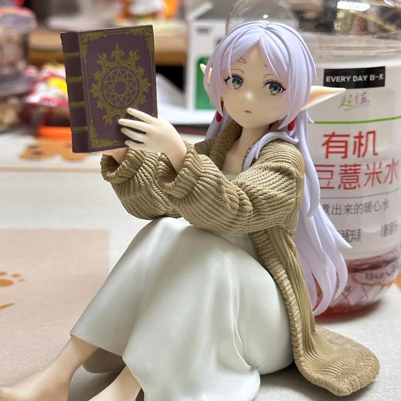 Original Genuine Anime Frieren: Beyond Journey's End 13cm Frieren Sitting Posture Figures Collection Figures Model Toys