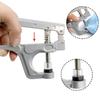 Portable Snap Fastener Machine - Manual Hand Press Pliers for Four-Part Snap Installation, Sturdy and Aesthetic Plastic Snap Tools Kit