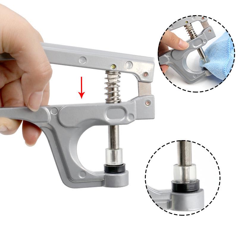 Portable Snap Fastener Machine - Manual Hand Press Pliers for Four-Part Snap Installation, Sturdy and Aesthetic Plastic Snap Tools Kit