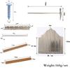 21-Note Kalimba Picks, Thumb Piano Picks, Metal Finger Piano Picks, with Support Block and Tuning Hammer