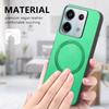B1 For Xiaomi Poco X6 5G/Redmi Note 13 Pro 5G Leather Back Case Compatible with MagSafe Skin-Touch Phone Cover