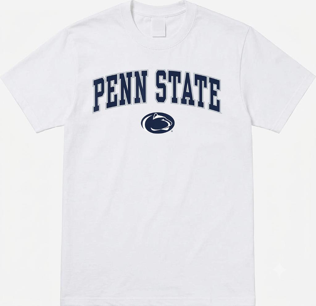 Penn State Nittany Lions Tişört Beyaz Kemer Resmi Lisanslı Kolej Tişörtü