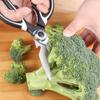 Multifunctional Powerful Kitchen Shears Chicken Bone Scissors Food Clip Walnut Household Scissors Multifunctional Stainless Steel Scissors