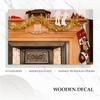 AEE4-Vintage Unpainted Wood Carved Corner Onlay Applique Frame Background Home Furniture Wall Cabinet Door Decor Decoration
