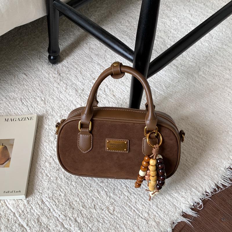 

Осень/Зима 2025 Роскошная сумка кроссбоди Boston для женщин - Нишевый дизайн, Кожа кофейный