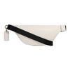 Coach Sprint 24 Solid Color Embossed Logo Zipper Crossbody Chest Waist Bag Medium Men bags Ivory-Gray CJ684-QBCHK