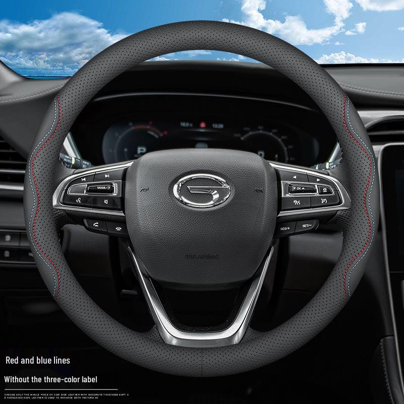 Echte Lederlenkradabdeckung für GAC Trumpchi GS8, GS4, M8, M6, GS5, GS3, GA4, AION Y, Mei 580V