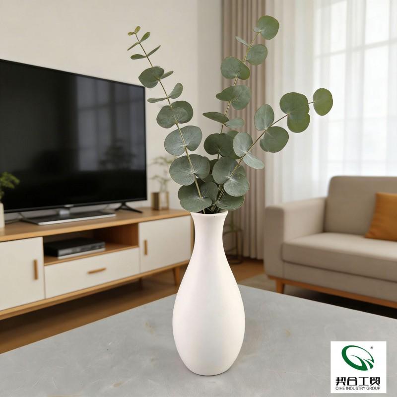 Mały Biały Ceramiczny Wazon Zen Doniczka DIY Dekoracja Dom Biuro