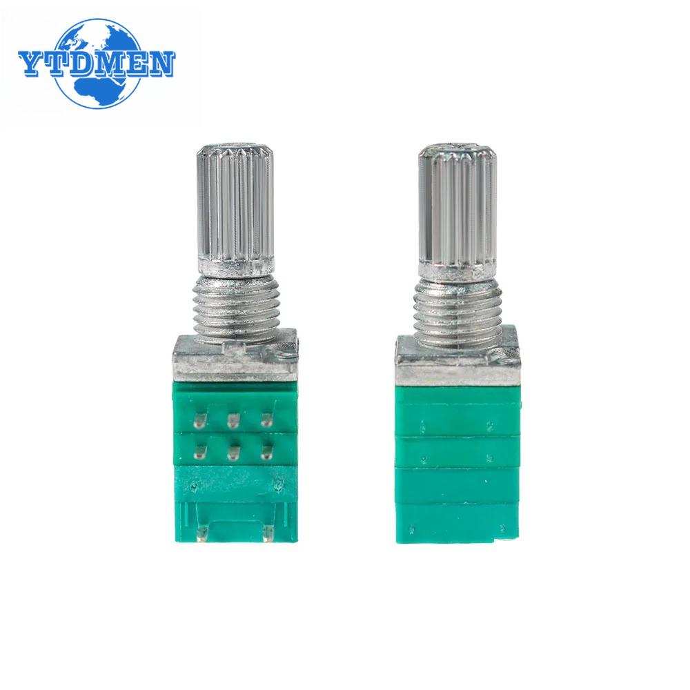 5PCS RK097N 8Pin RK097 5K 10K 20K 50K 100K B5K with A Switch Audio Shaft 15mm Amplifier Sealing Rotary Potentiometer Kit