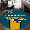 Jaguars Team Spirit Round Rug for Livingroom,Bedroom, Palyroom, Chair Rug, Area rug, Circle Carpet, Large Size Fan Christmas gift
