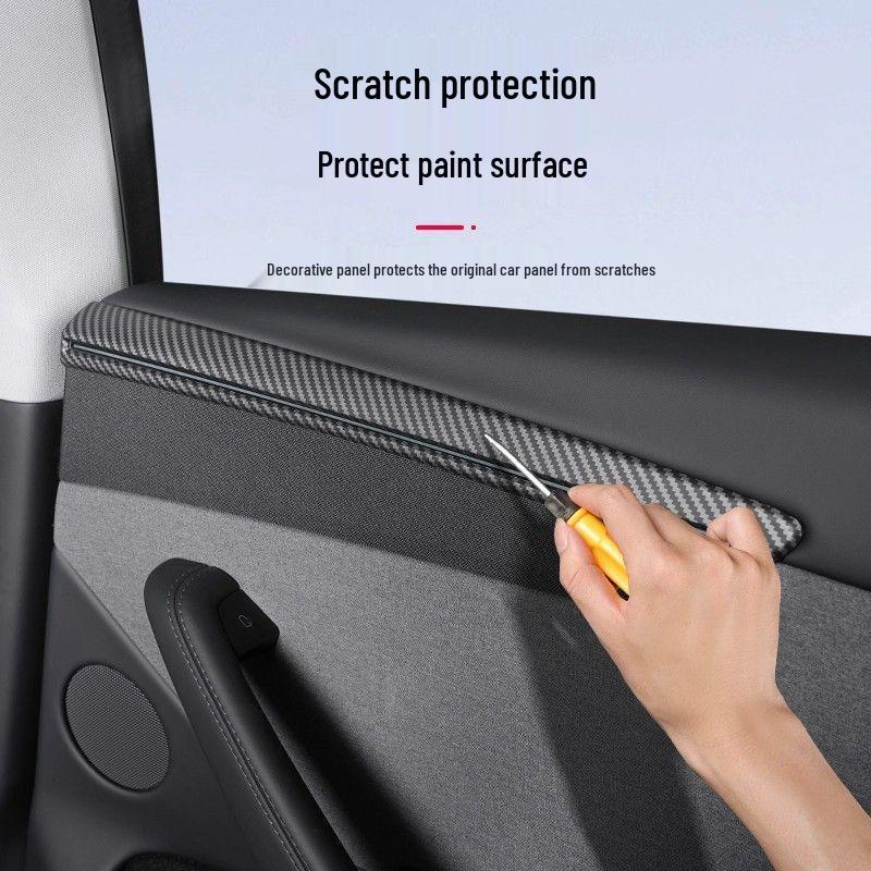 Tesla Model Y Türverkleidung Dekorative und Schützende Aufkleber