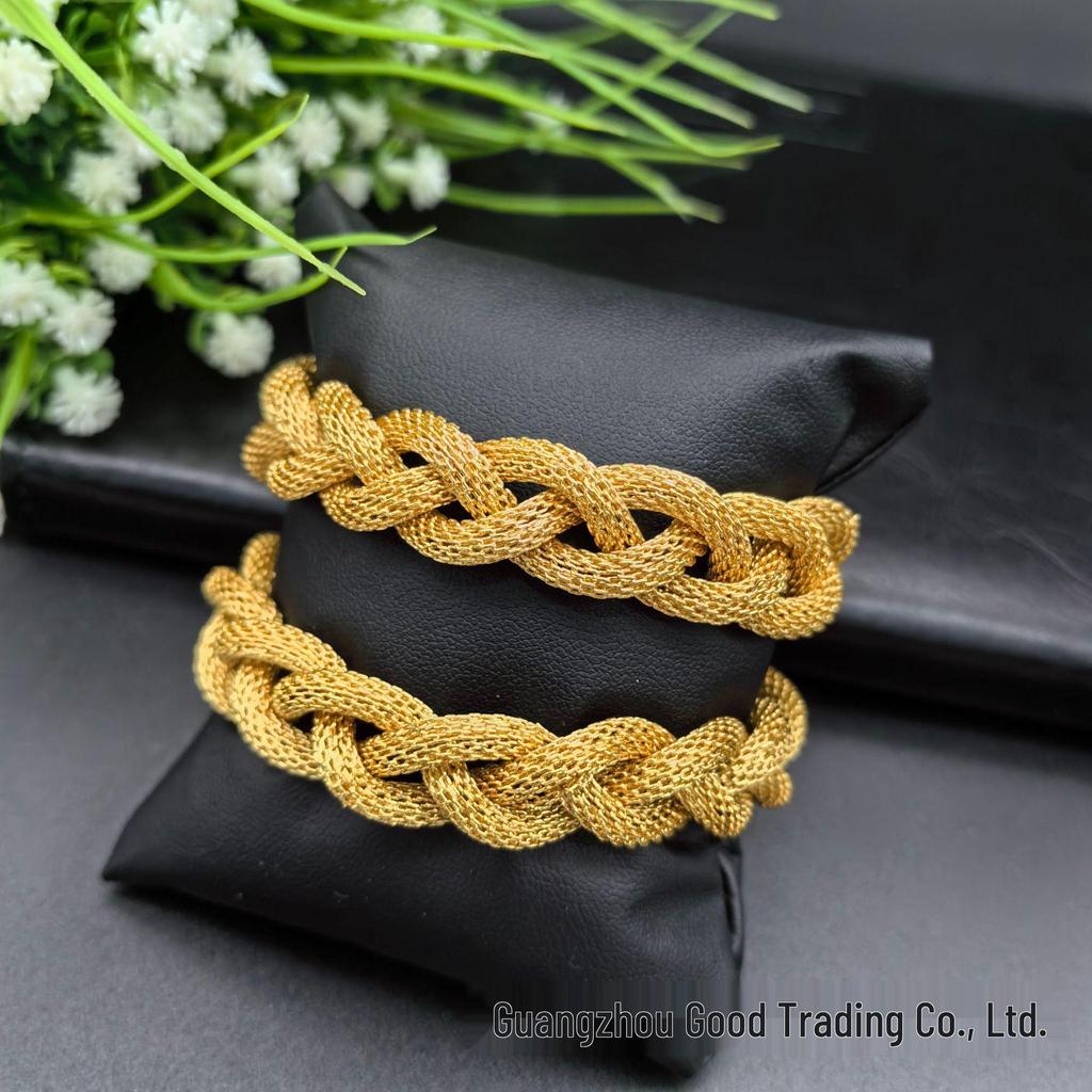 24K Gold Ethnic Bridal Bracelet - Indian & Indonesian Style Jewelry for Women