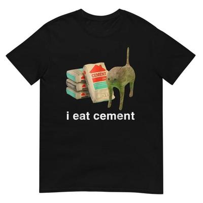 I Eat Cement Cursed Cat TShirt