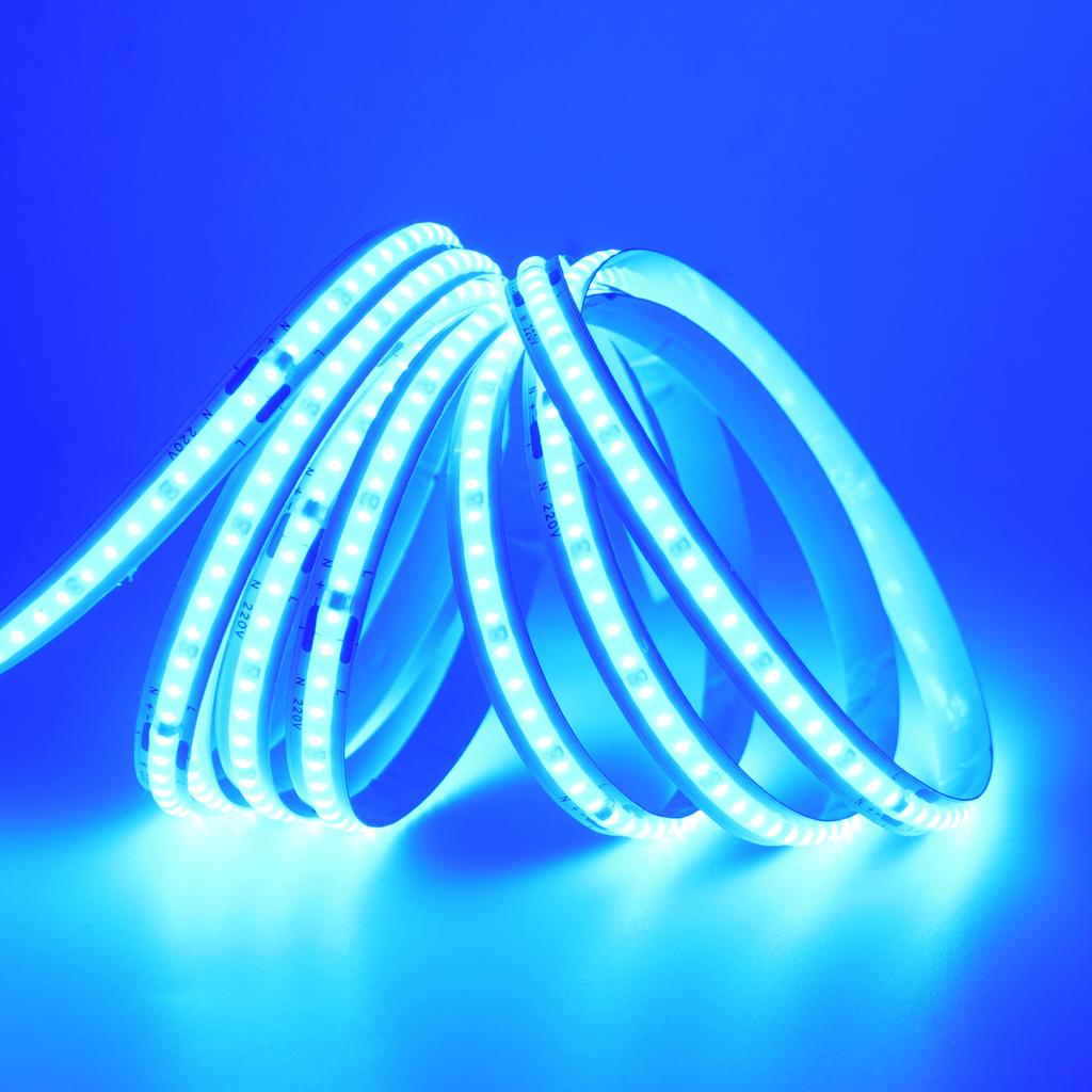 220V COB LED Strip Light No Need Driver 240LEDs/m 5m 10m 15m 20m Linear Light Tape Red/Blue/Green/Pink/White For Home Lighting