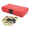 8pcs Screw Thread Repair Kit for Axle Spindle Fractional Metric Carbon Steel with Storage Tool Case