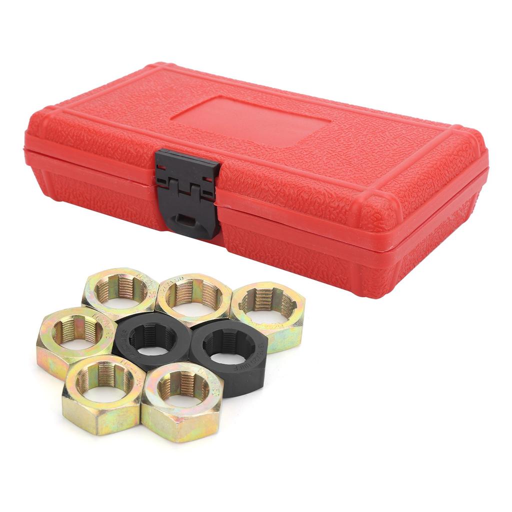 8pcs Screw Thread Repair Kit for Axle Spindle Fractional Metric Carbon Steel with Storage Tool Case