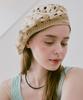 Seullouseulloulli Fruits Handmade Crochet Beret _ Beige