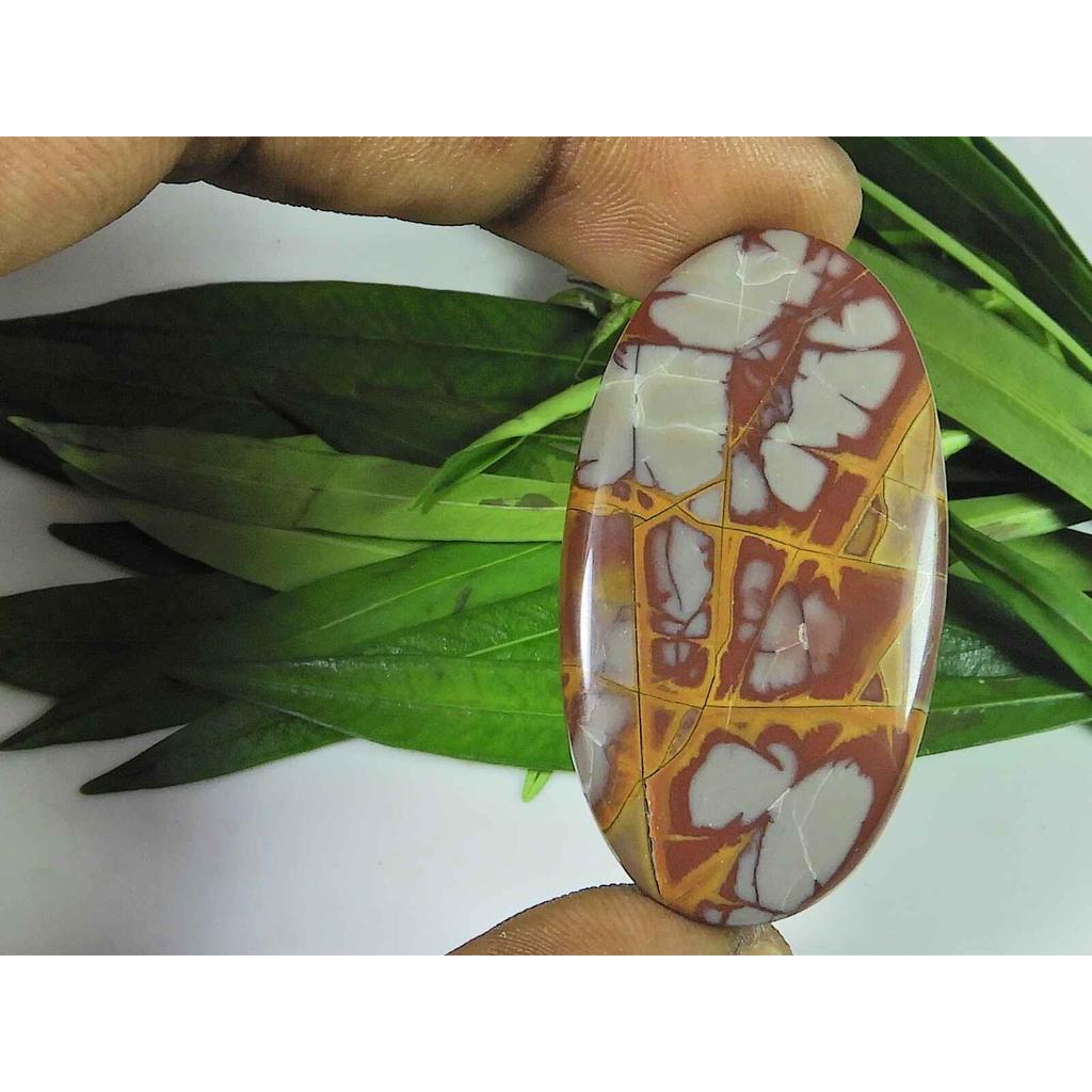 23X43X05MM Natural Noreena Jasper Oval Cabochon Loose Gemstone 48Cts SK-3824