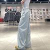 Blue Quick-drying Overalls Women's Spring and Summer New Velvet Loose Straight Casual Small Wide-leg Sweatpants