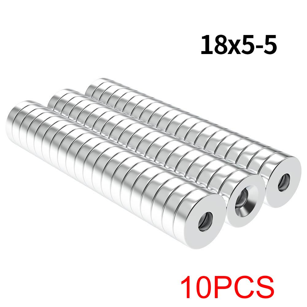 Super Strong Neodymium Magnet N35 NdfeB Permanent Magnetic imanes Round With Holes Powerful Magnets Refrigerator Magnet