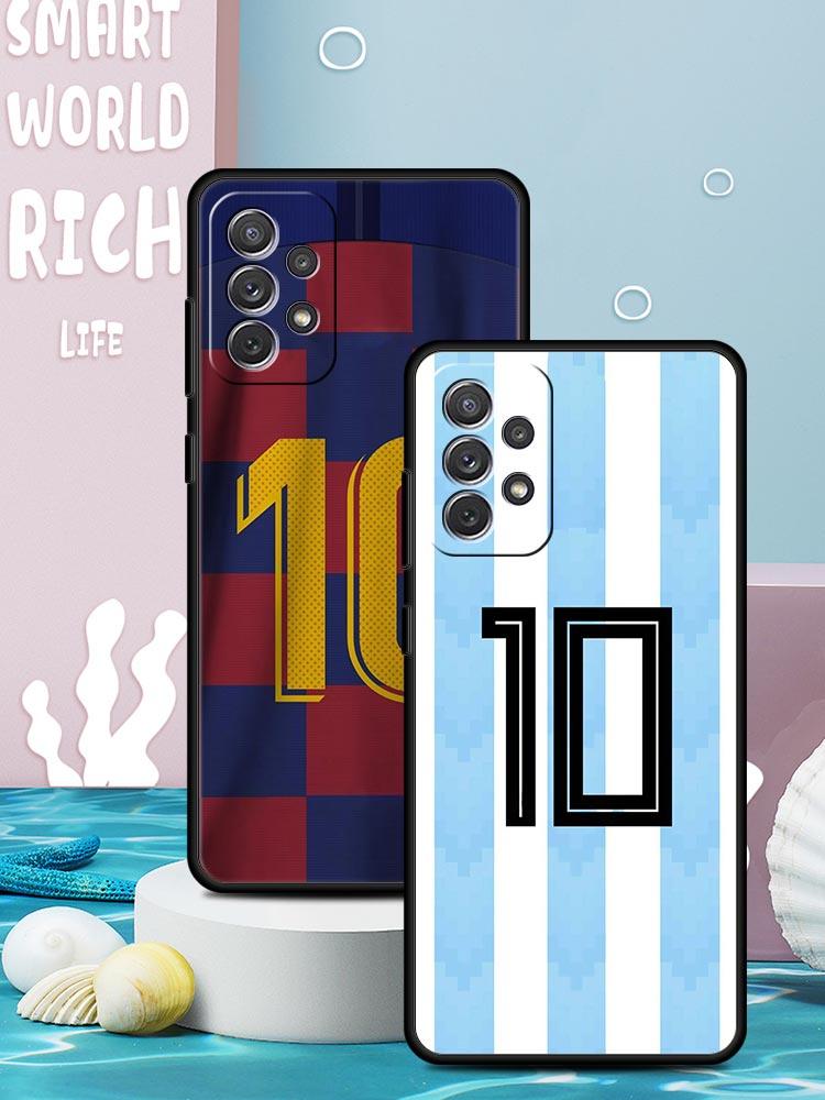 Football 10 Player Phone Case for Samsung Galaxy A55 A35 A17 A07 A15 A13 A25 A51 A71 A72 A73 A32 A52 A52S A41 5G Soft TPU Shell